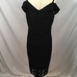 Black Lace Sparkly Dress